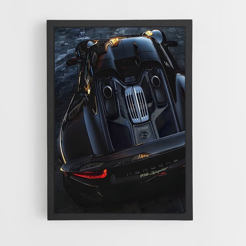 Poster spyder élégant – affiche Porsche (vue 2)